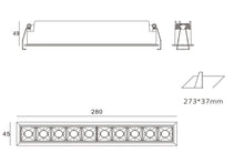 Load image into Gallery viewer, Recessed IP20 LED luminaire Linear 10

