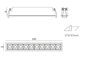 LED svietidlo Linear 10 IP20